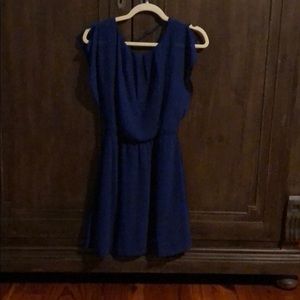 The Limited blue crepe dress XS